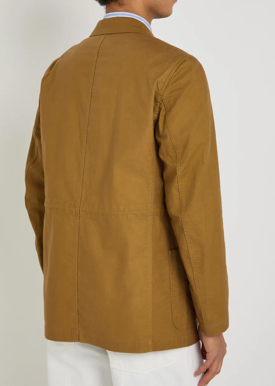 Cotton-twill blazer jacket