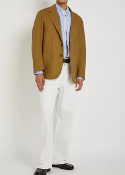 Cotton-twill blazer jacket