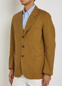 Cotton-twill blazer jacket