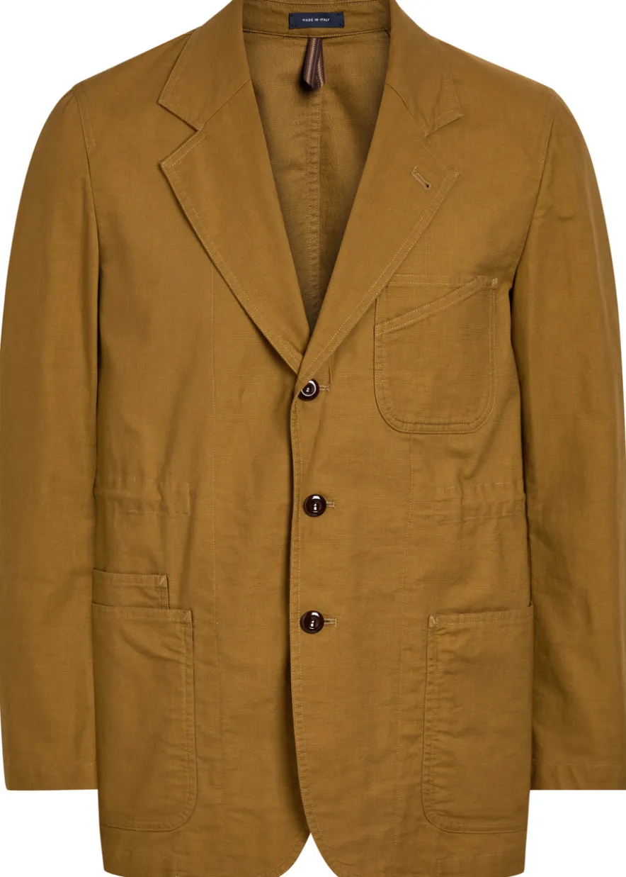 Cotton-twill blazer jacket