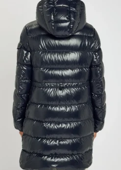 Courcelles glossed shell parka coat