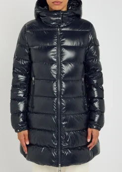 Courcelles glossed shell parka coat