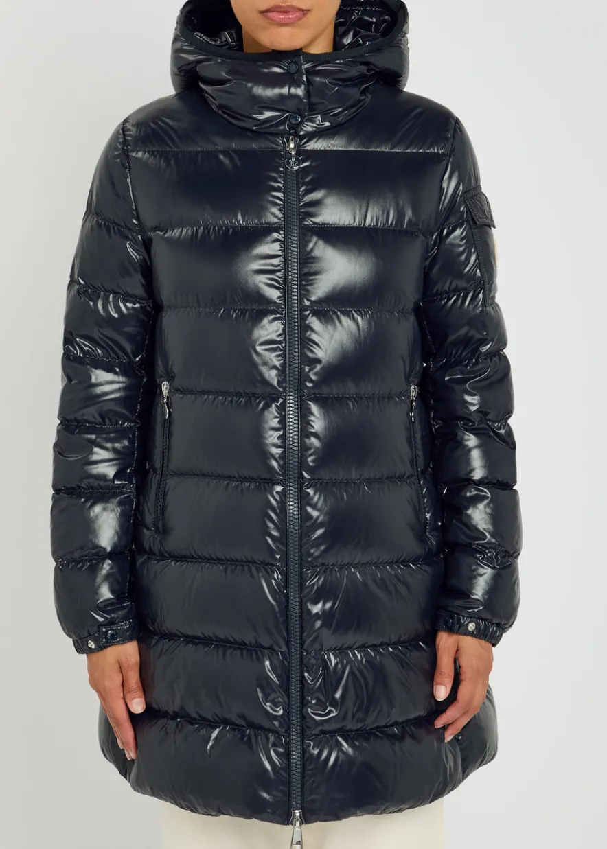 Courcelles glossed shell parka coat