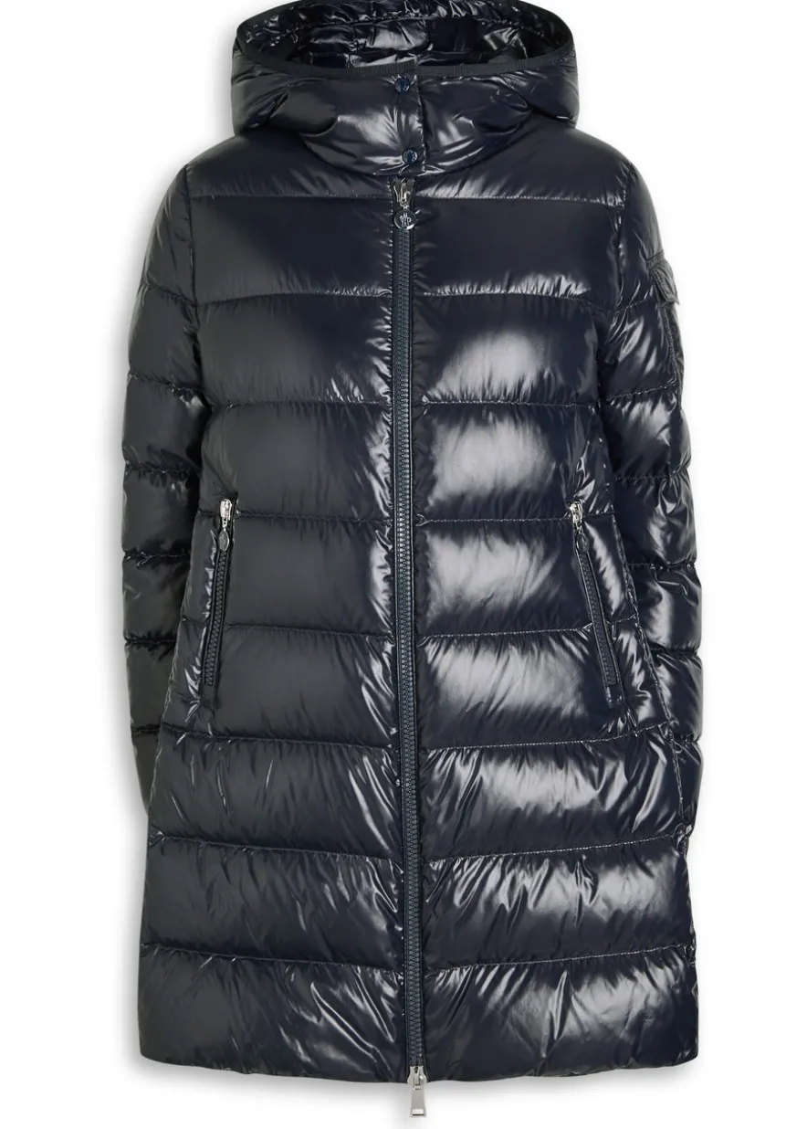 Courcelles glossed shell parka coat