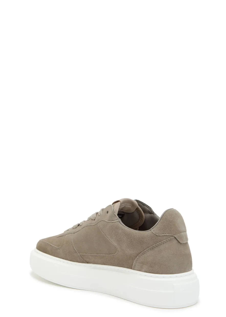 Court panelled suede sneakers
