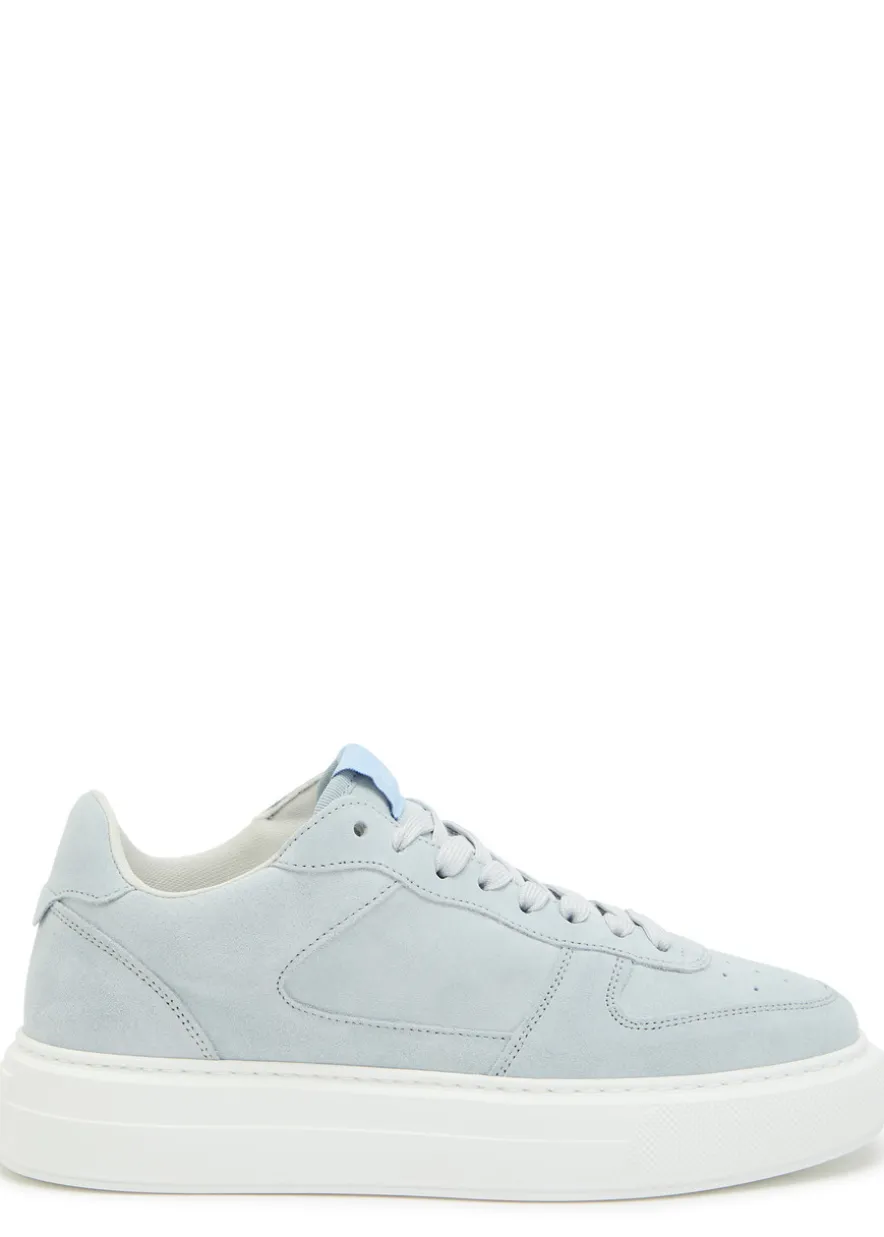 Court panelled suede sneakers