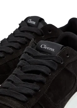 Court panelled suede sneakers