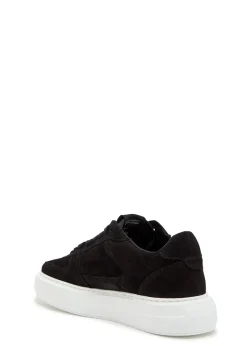 Court panelled suede sneakers