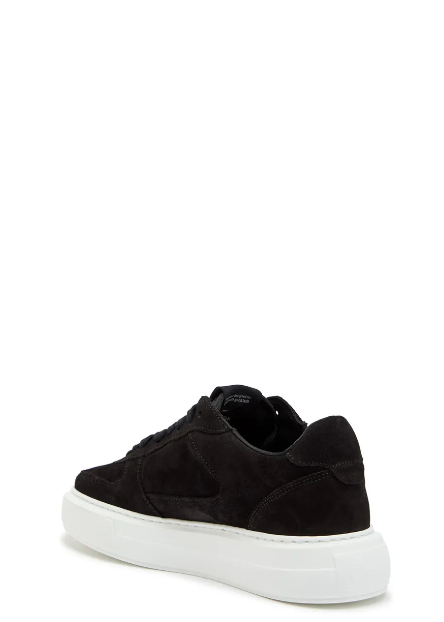 Court panelled suede sneakers