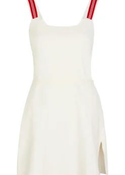Court piqué ponte mini dress