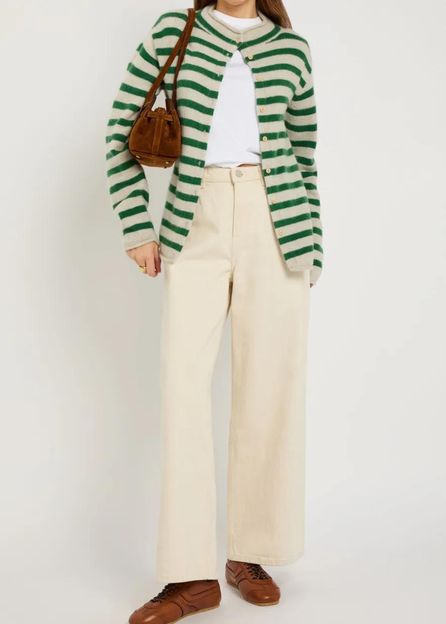 Cousteau striped cashmere cardigan