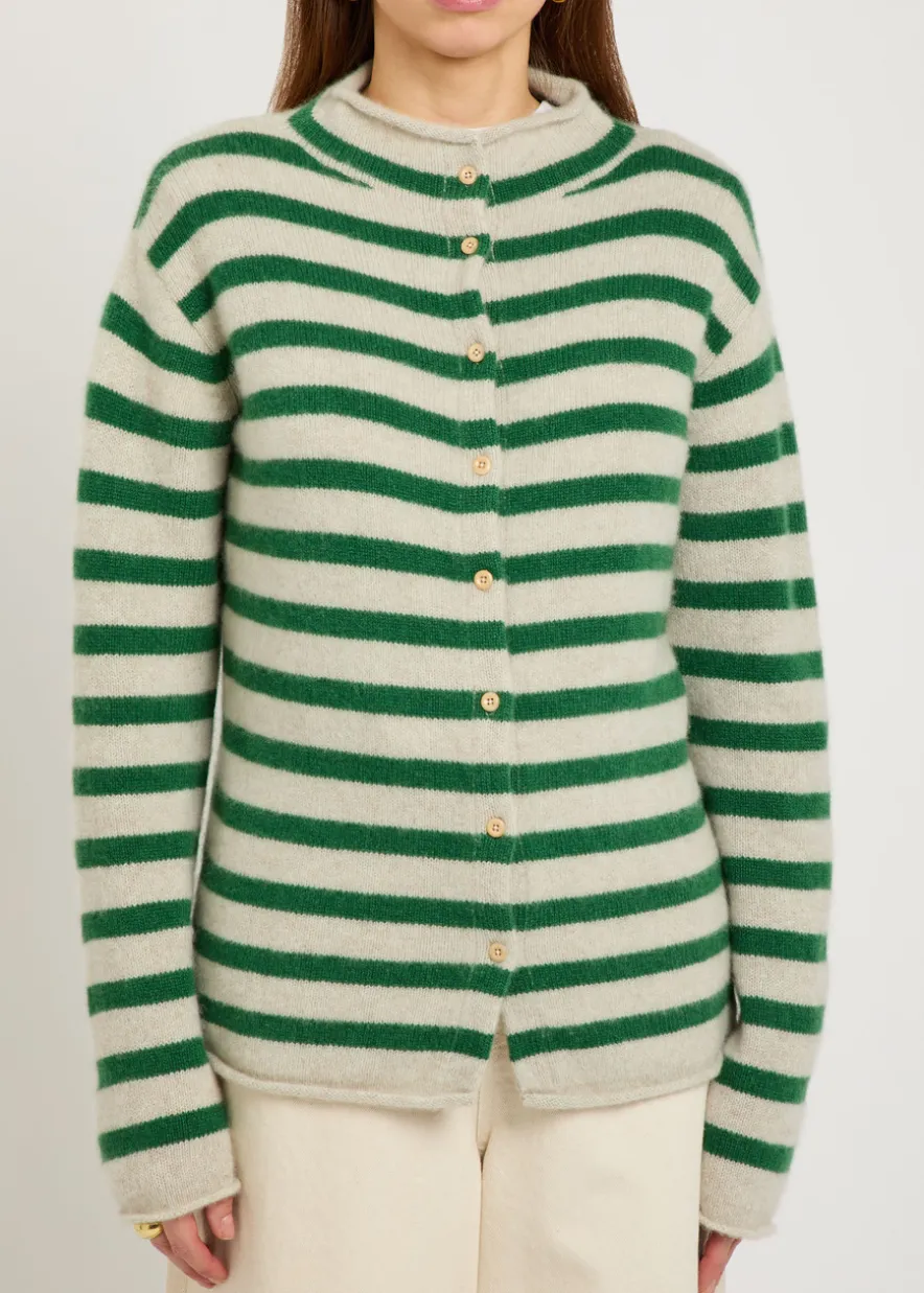 Cousteau striped cashmere cardigan