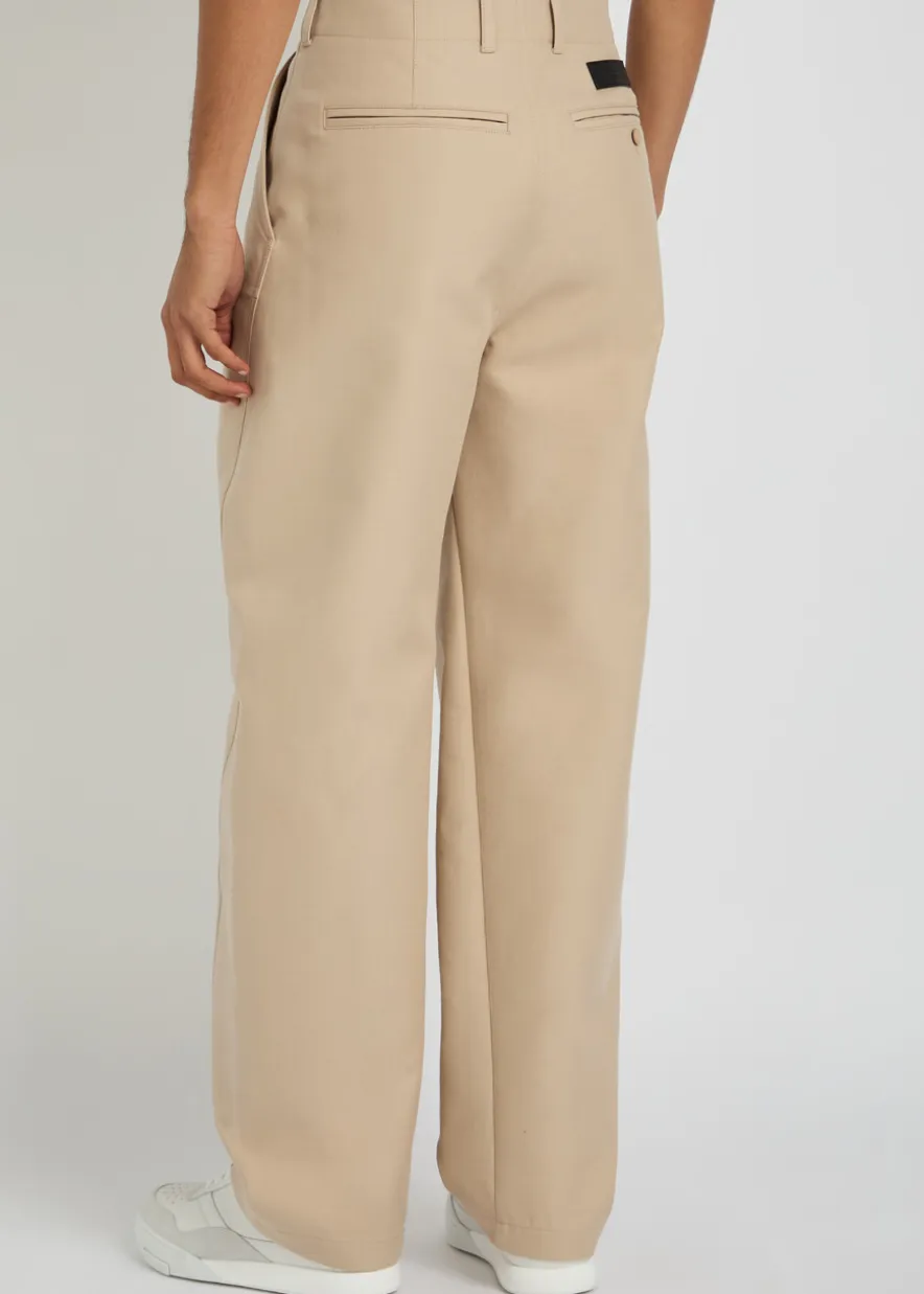 Couture Workwear wide-leg cotton trousers
