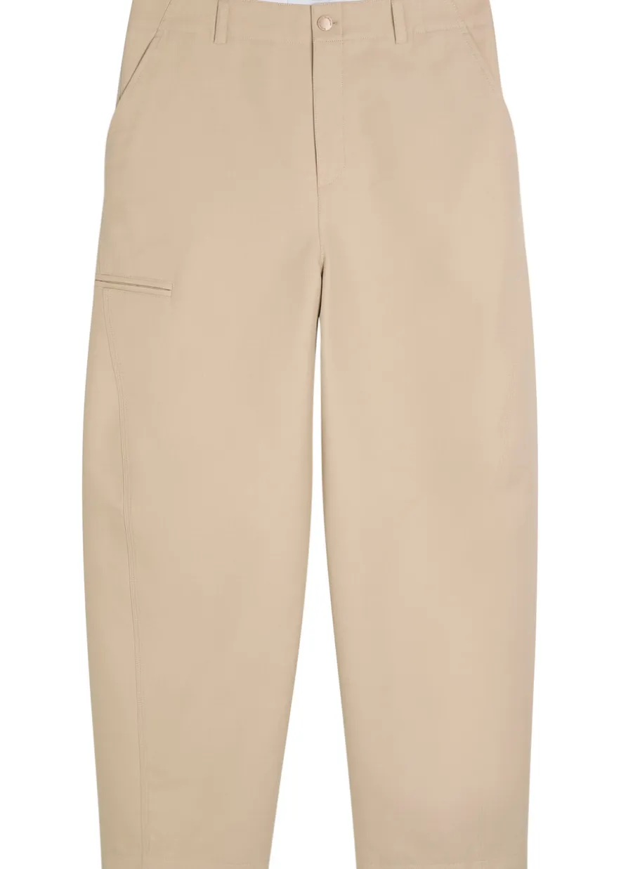 Couture Workwear wide-leg cotton trousers