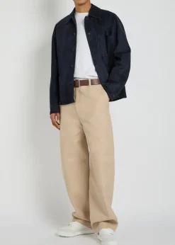 Couture Workwear wide-leg cotton trousers