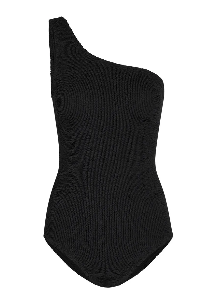Coverage Nancy one-shoulder crinkle swimsuit