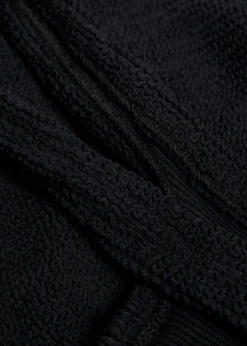 Coverage square-neck crinkle swimsuit