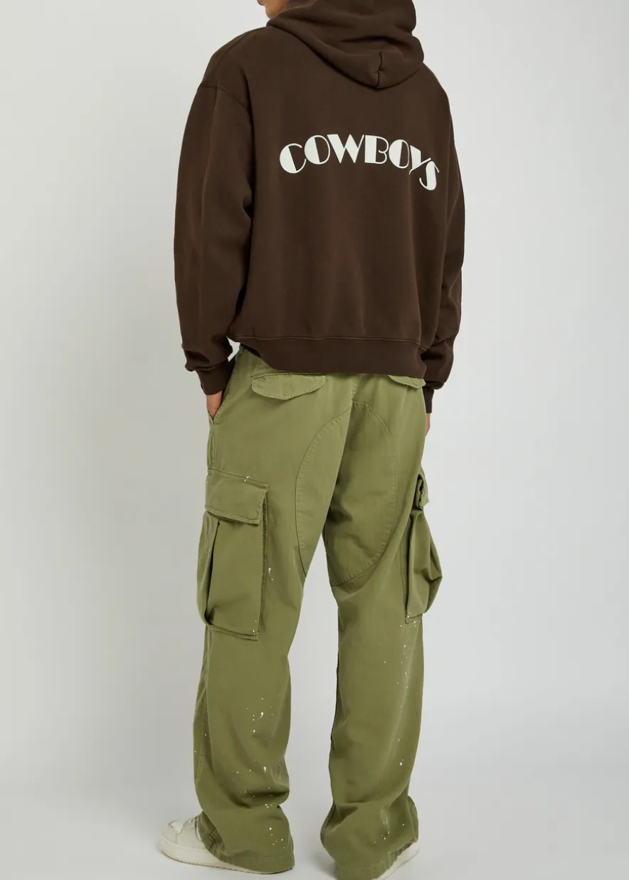 Cowboys printed hooded cotton sweatshirt