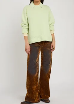 Cozy crew-neck cashmere jumper