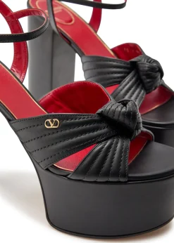 Crasher 125 knotted leather platform sandals