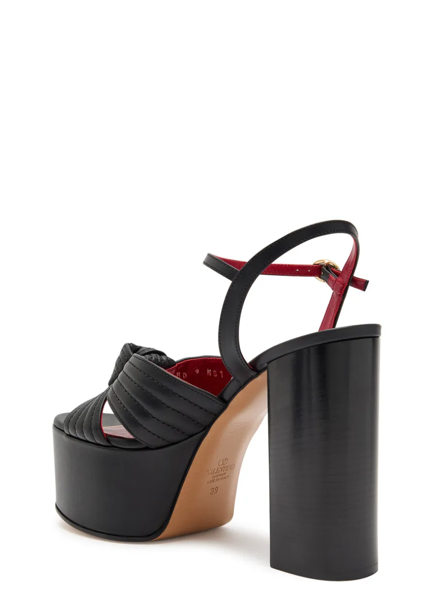 Crasher 125 knotted leather platform sandals