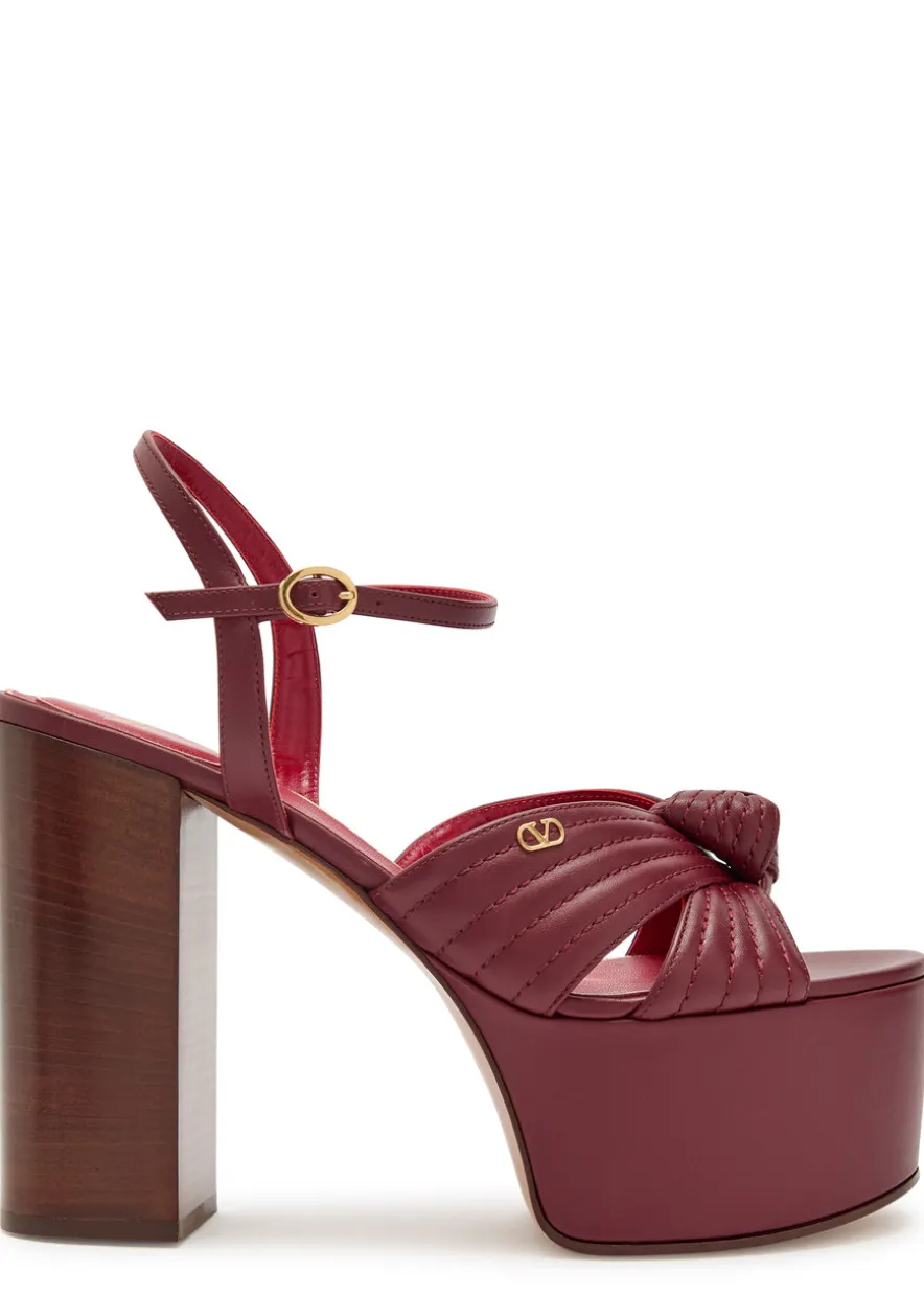 Crasher 125 knotted leather platform sandals