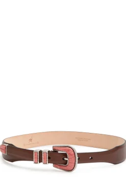 Crazy leather belt