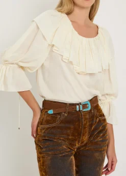 Crazy suede belt