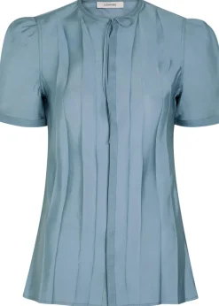 Creased satin shirt