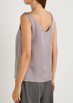 Crepe de chine tank