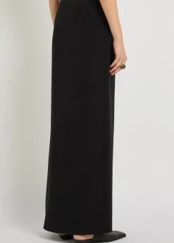 Crepe maxi skirt