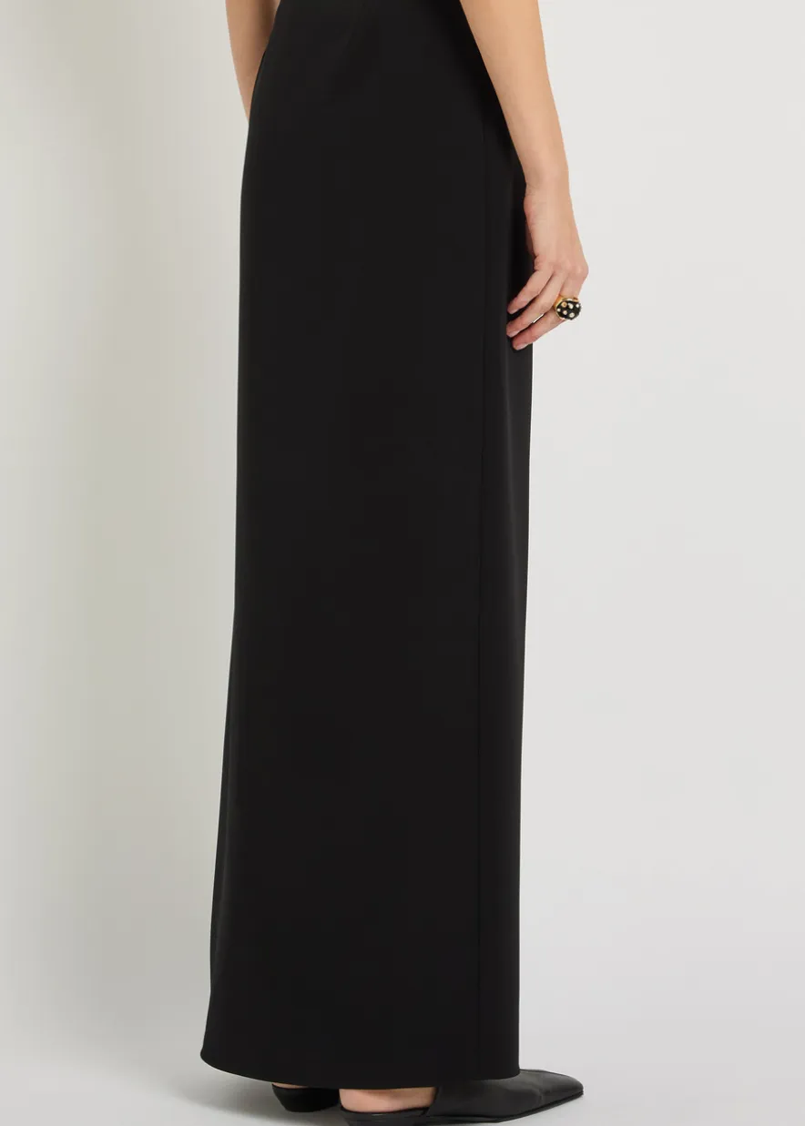 Crepe maxi skirt