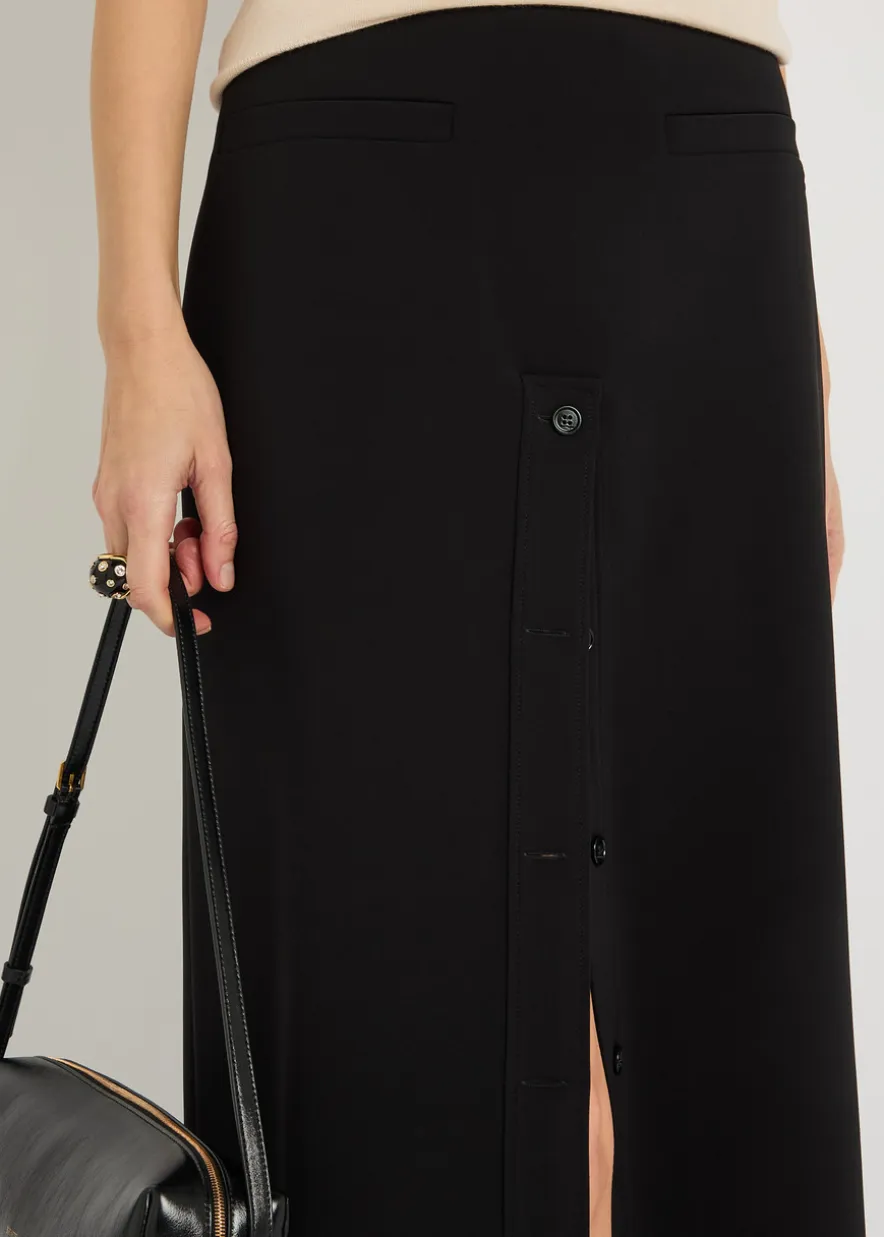 Crepe maxi skirt