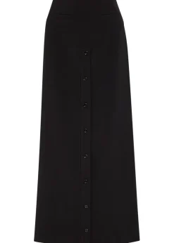 Crepe maxi skirt