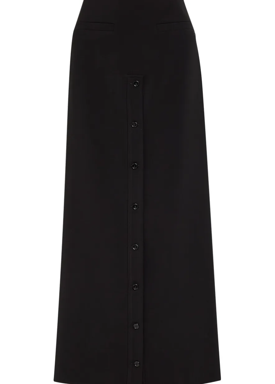 Crepe maxi skirt