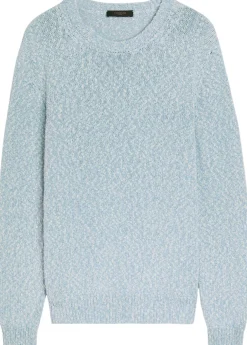 Crew-neck cotton-knit jumper