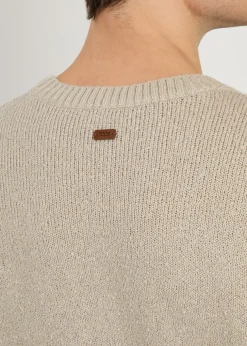 Crew-neck cotton-knit jumper