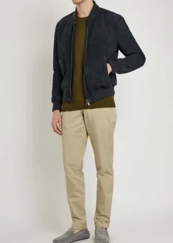 Crew-neck cotton-knit jumper