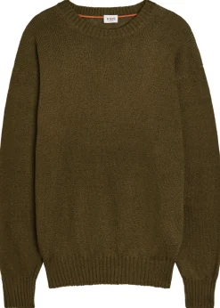 Crew-neck cotton-knit jumper