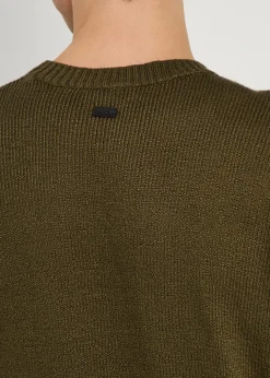 Crew-neck cotton-knit jumper