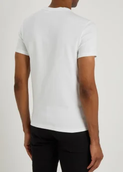 Crew-neck stretch-cotton T-shirt