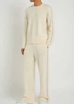Crew-neck wool and cashmere-blend jumper