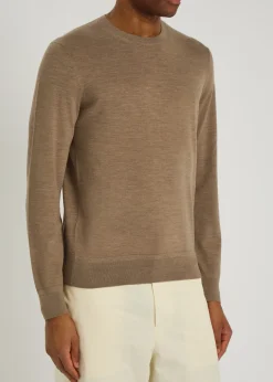 Crew-neck wool jumper