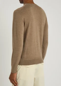 Crew-neck wool jumper