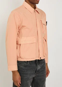 Crinkled shell jacket