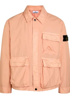 Crinkled shell jacket