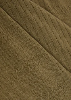 Croall ribbed merino wool polo shirt