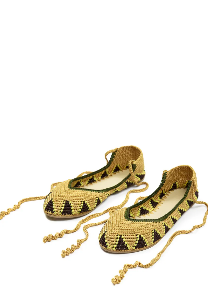 Crochet ballerina flats