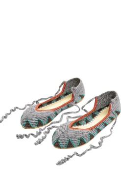 Crochet ballerina flats