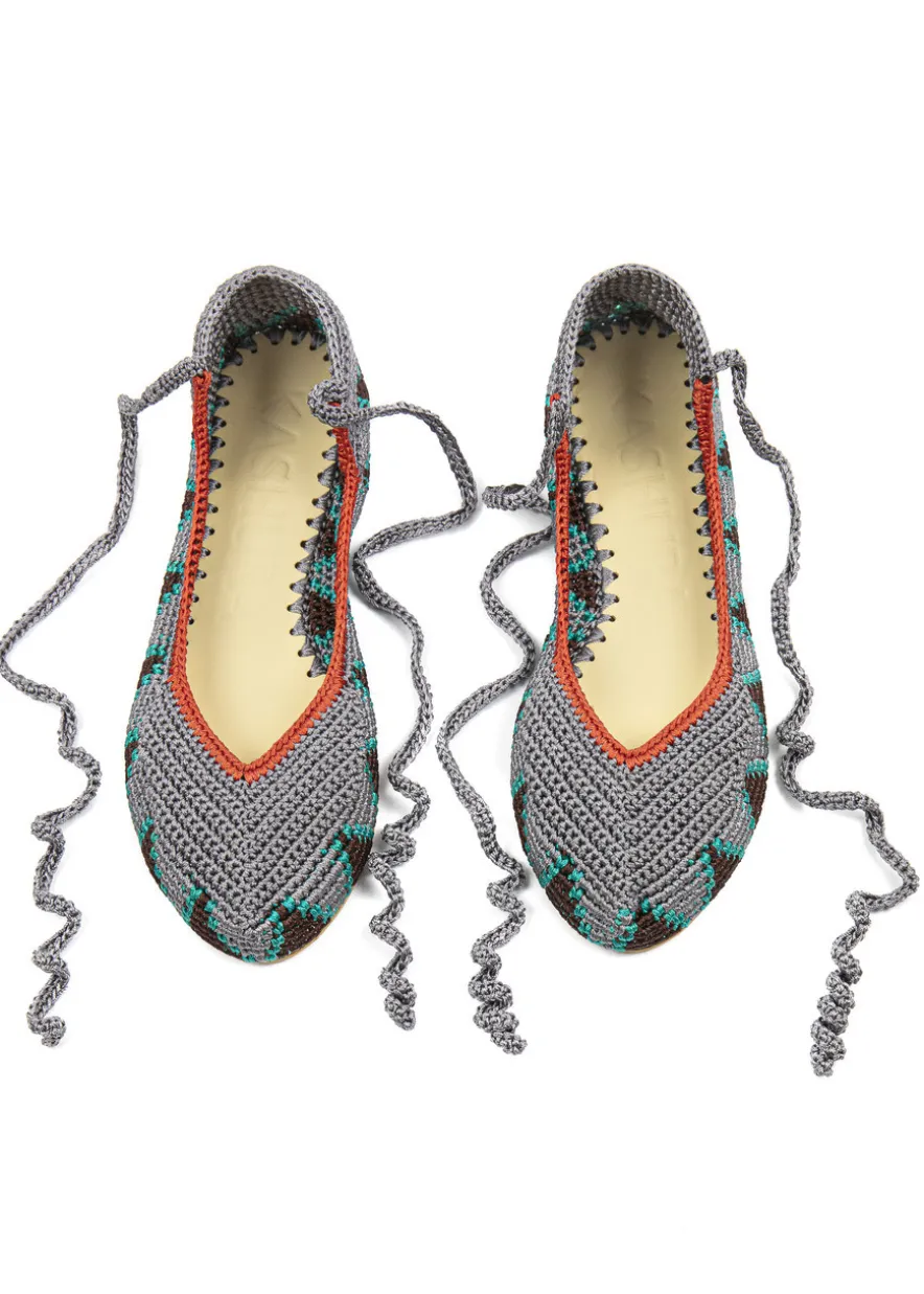 Crochet ballerina flats